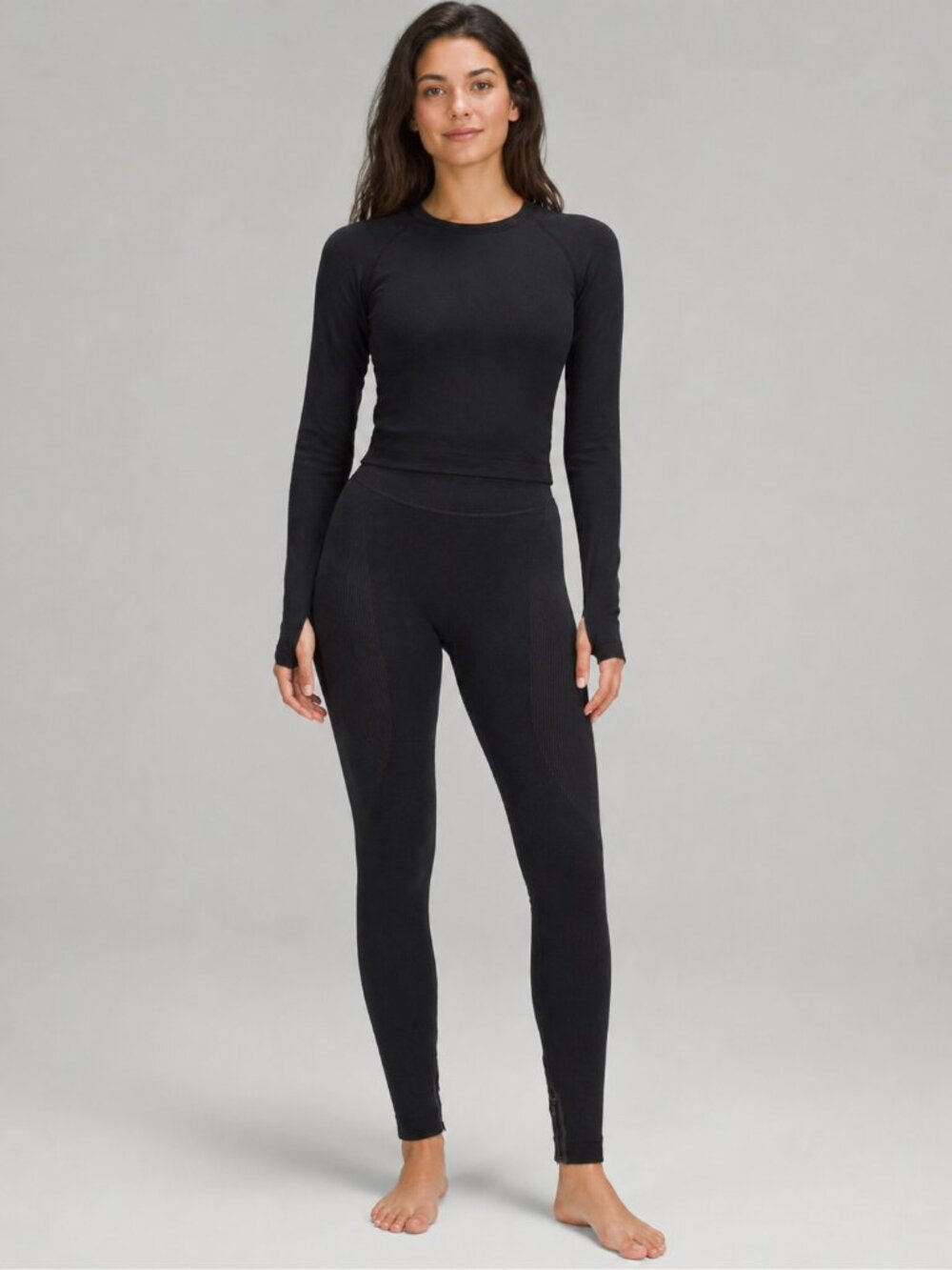 Lululemon Keep The Heat Thermal Wool Black Tight Legging 28” Medium